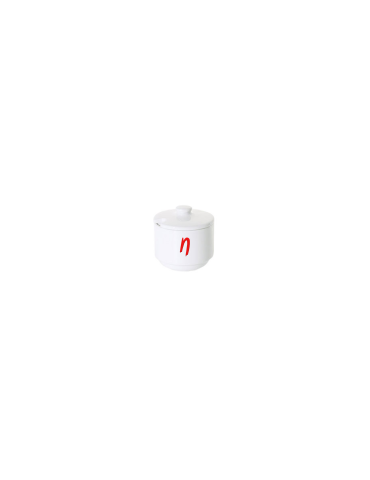 N- WHITE  SUGAR BOWL WITH LID 200ML 