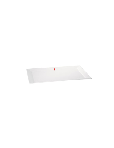 N-WHITE - RECTANGULAR PLATE - 37CM X 20CM 