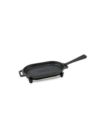 Ooni Cast Iron Grizzler Pan with Stainless Steel Trivet Base