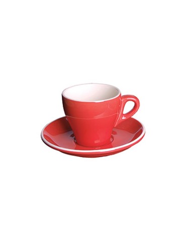 ITALIA - RED - CAPPUCCINO SAUCER - 14.1CM (PACK OF 6)