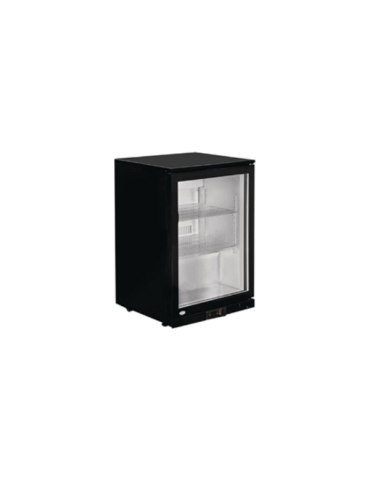 Single Door Black Back Bar Cooler