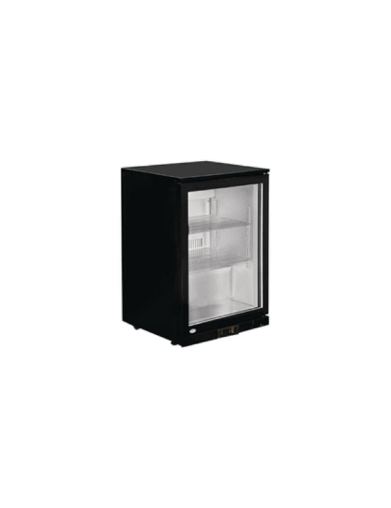 Single Door Black Back Bar Cooler