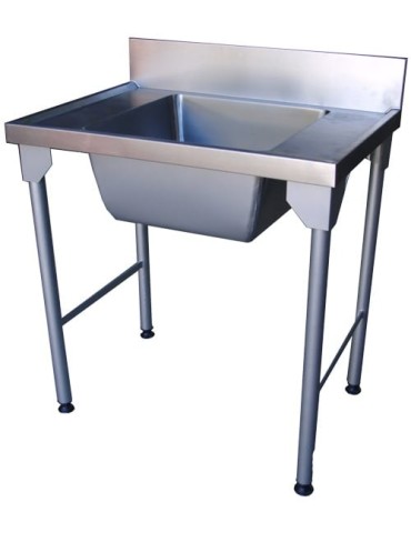 ANOX SINGLE BOWL PREPERATION SINK FORGED BOWLS -0.9MM (900X650X900MM) MILD STEEL LEGS (7-10 DAYS LEAD TIME)