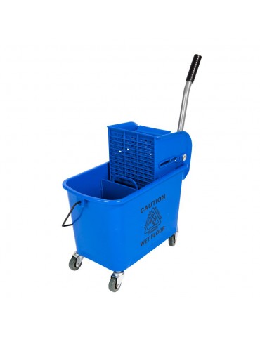 ECONO 20L BUCKET & WRINGER (BLUE) - 300g MOP MAX