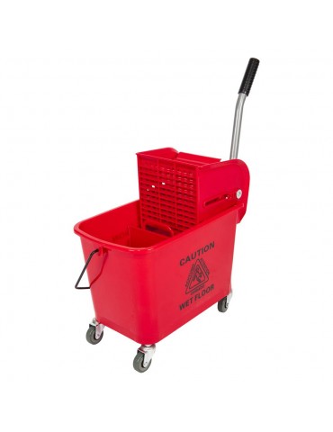 ECONO 20LT BUCKET & WRINGER - 300g MOP MAX (RED)