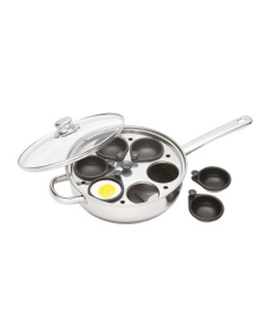 KitchenCraft Clearview Stainless Steel Egg Poacher