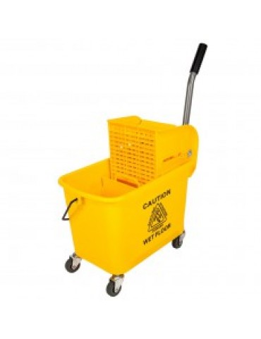 ECONO 20LT BUCKET & WRINGER - 300g MOP MAX (YELLOW)