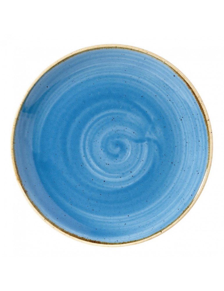 STONECAST - CORNFLOWER BLUE - COUPE PLATE - 16.5CM (PACK OF 6)