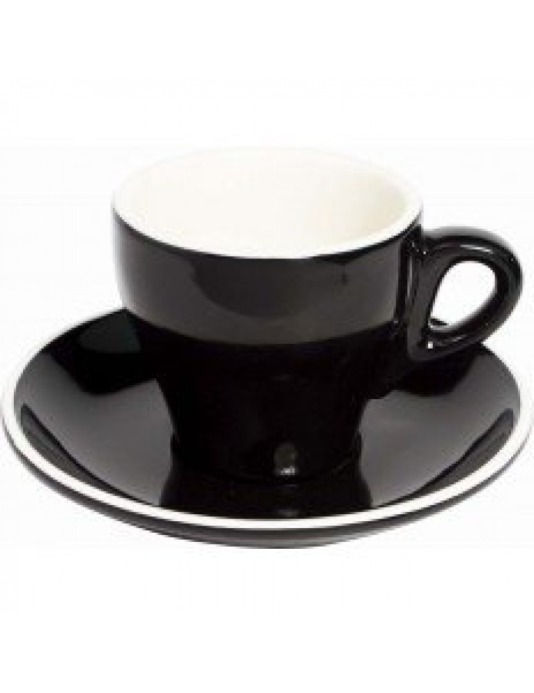 ITALIA - BLACK - CAPPUCCINO CUP - 28CL (PACK OF 6)