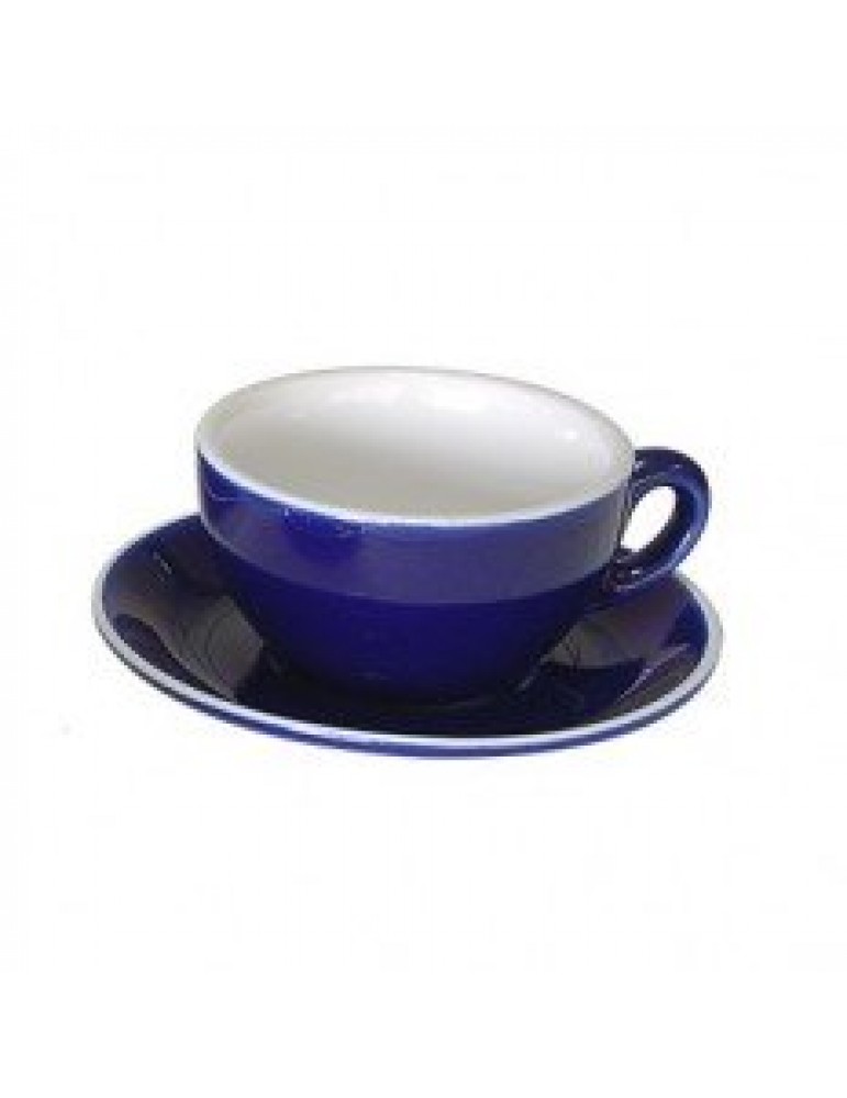 ITALIA - BLUE - OPEN CAPPUCCINO CUP - 21CL (PACK OF 6)