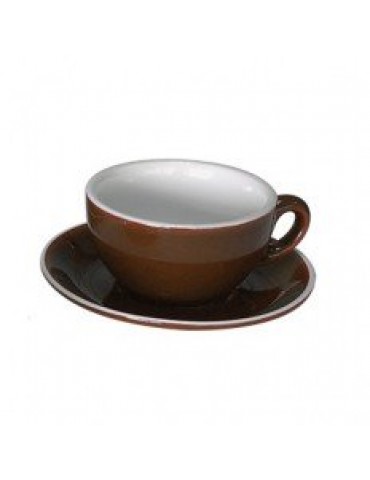 ITALIA - BROWN - OPEN CAPPUCCINO CUP - 21CL (PACK OF 6)