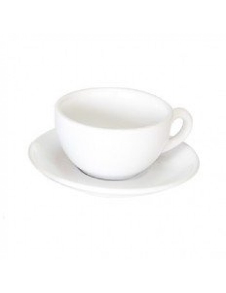 ITALIA - WHITE - OPEN CAPPUCCINO CUP - 21CL (PACK OF 6)