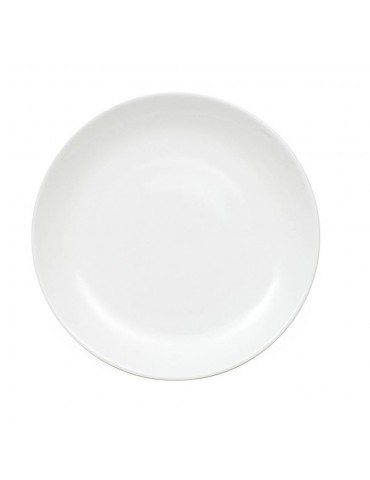 OLIVE - WHITE - ROUND COUPE PLATE - 16CM (Pack of 12)