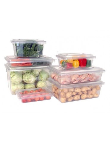 STORAGE BOX LARGE 18.5Lt - 660 x 450 x 90mm (CLEAR)