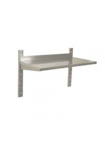 S/STEEL WALL SHELVING SINGLE - 1200MM X 300MM