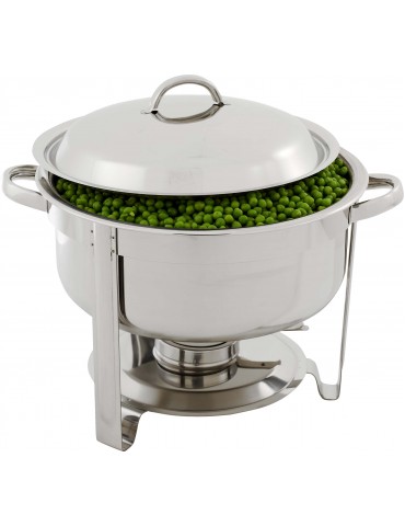 CHAFING DISH S/STEEL - POLISHED ROUND 3.7LT