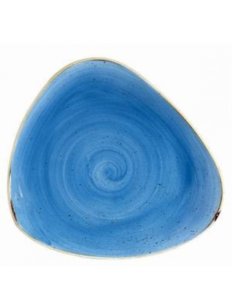 STONECAST - CORNFLOWER BLUE - TRIANGLE PLATE - 26.5CM (PACK OF 6)