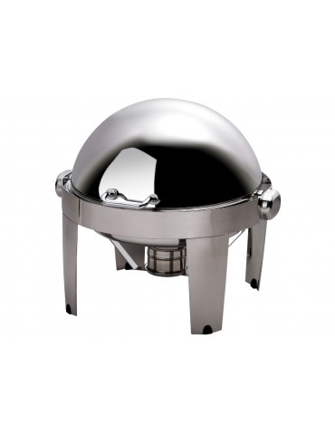 CHAFING DISH IBIS ROUND ROLL TOP 18/10 S/STEEL 515MM X 518MM X 470MM 6.5LT