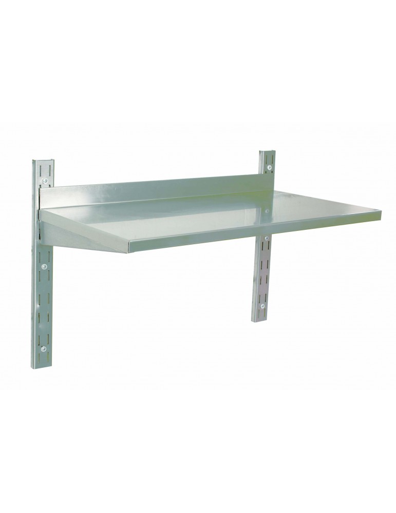 S/STEEL WALL SHELVING SINGLE - 600MM X 300MM