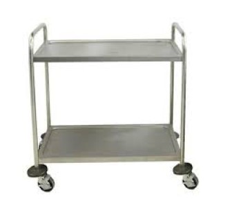 TEA TROLLEY 2 TIER STAINLESS STEEL (950...